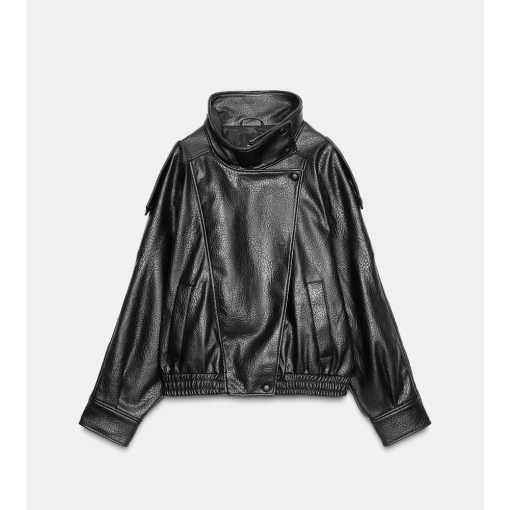 Zara Black Leather Jacket